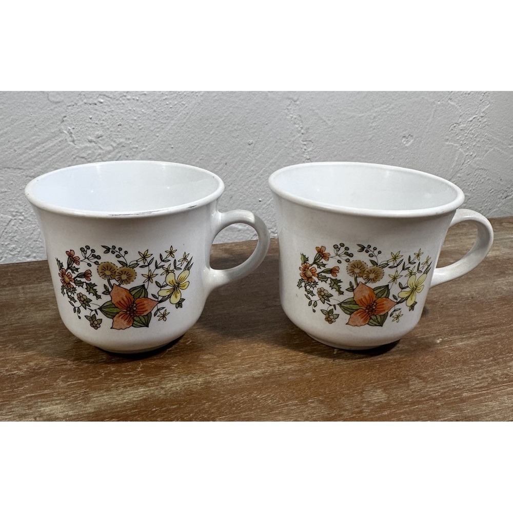 Corelle,Corning, Indian Summer, Set Of 2 Coffee Tea Mugs Cups